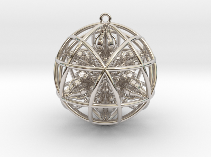 Star Tetrasphere with Nested Octuple Dorje 2&quot; 3d printed