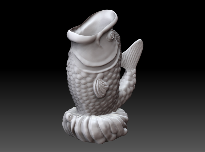 3Dfishstatue 3d printed 