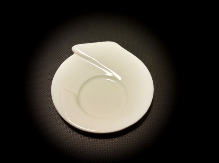 Espresso Cup Saucer: &quot;Open Handle&quot; 3d printed Saucer