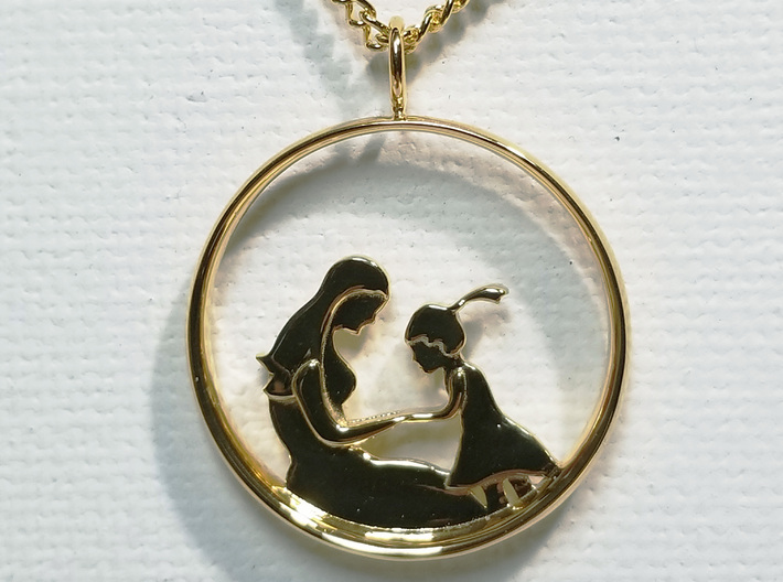 Mother & Daughter Pendant 2 -Motherhood Collection 3d printed 