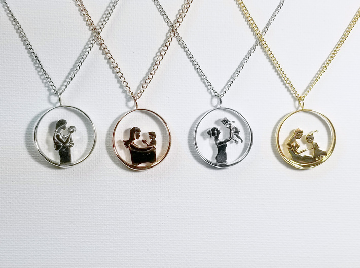 Mother & Daughter Pendant 2 -Motherhood Collection 3d printed 