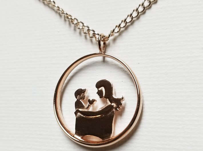 Mother & Son Pendant 3 -Motherhood Collection 3d printed 