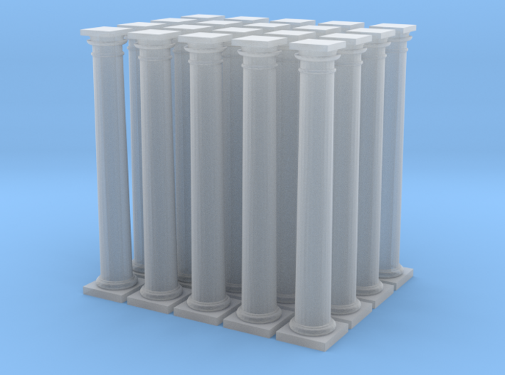 20 Doric Columns 20mm high 3d printed