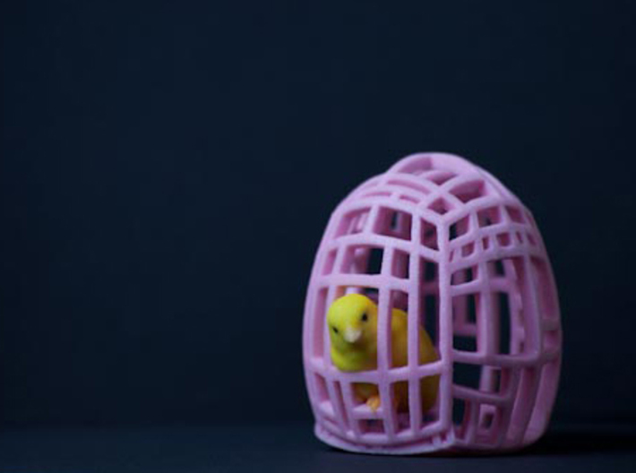 The Easter Chick - a - Dee (Light Pink) 3d printed Little Chickadee is the ultimate companion. 