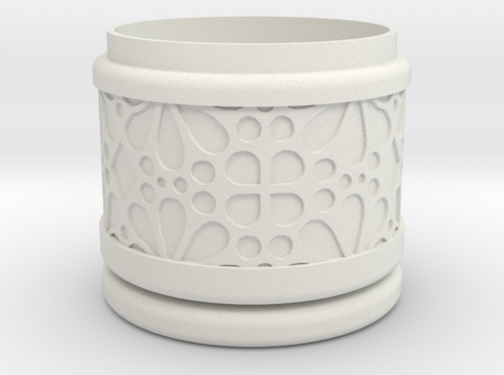 Gift Box round No. 1 with Mosaik-3 (solid, short) 3d printed