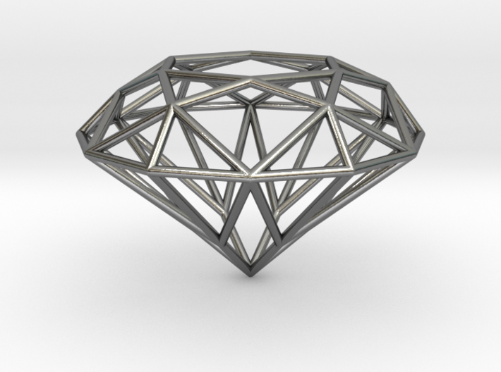 Diamond Pendant - 6-1 3d printed