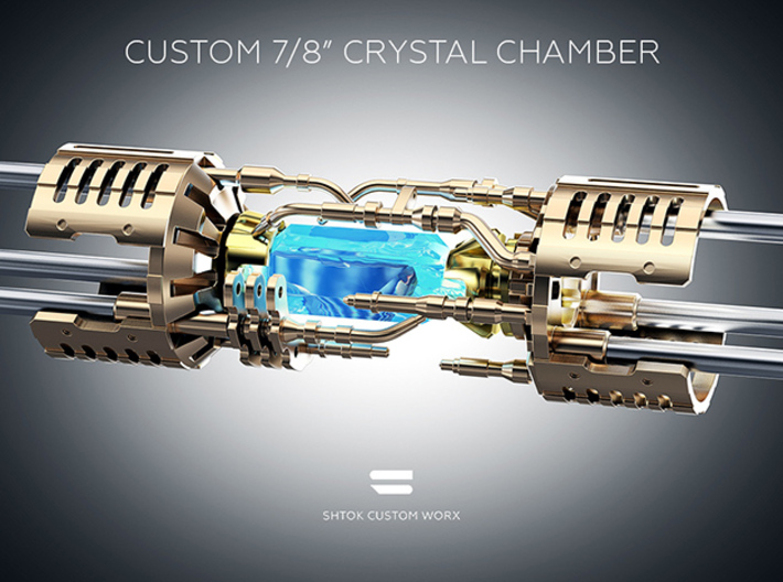 Custom CC Crystal Energy Port V1 3d printed With Custom CC Parts V1 and V2