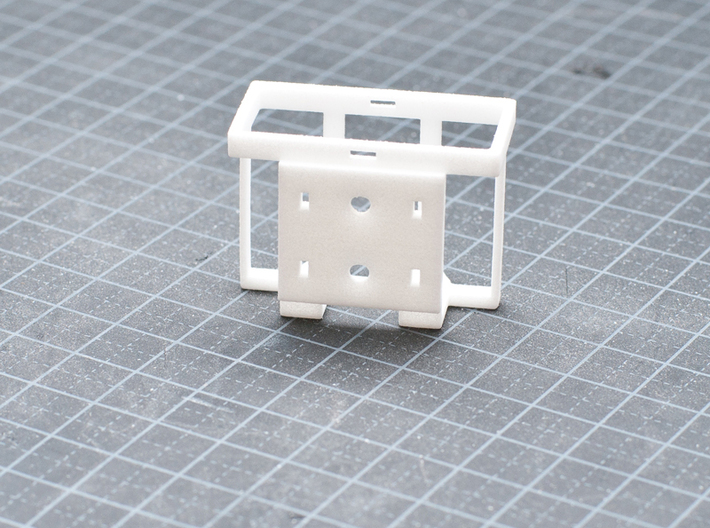 Single 20L Jerry Can Holder 3d printed White Strong & Flexible Polished.
