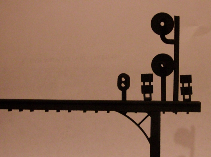 GWR Searchlight gantry/bracket kit 3d printed Gantry made from this kit with heads added