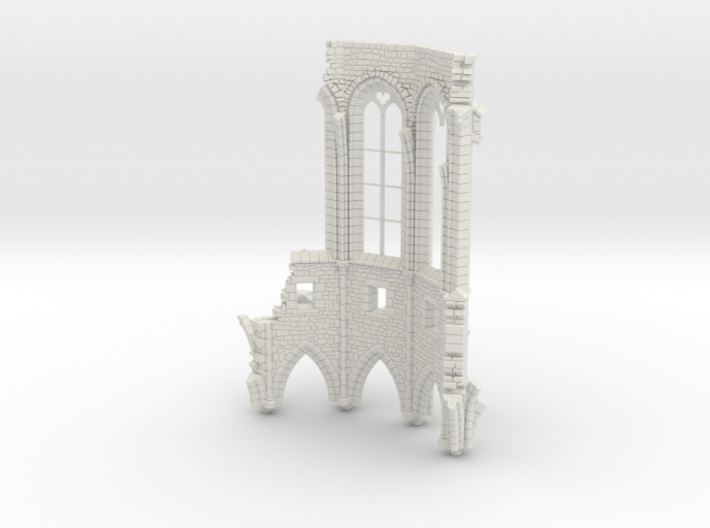 HORelRu01 - Great ruin of Gothic church 3d printed 