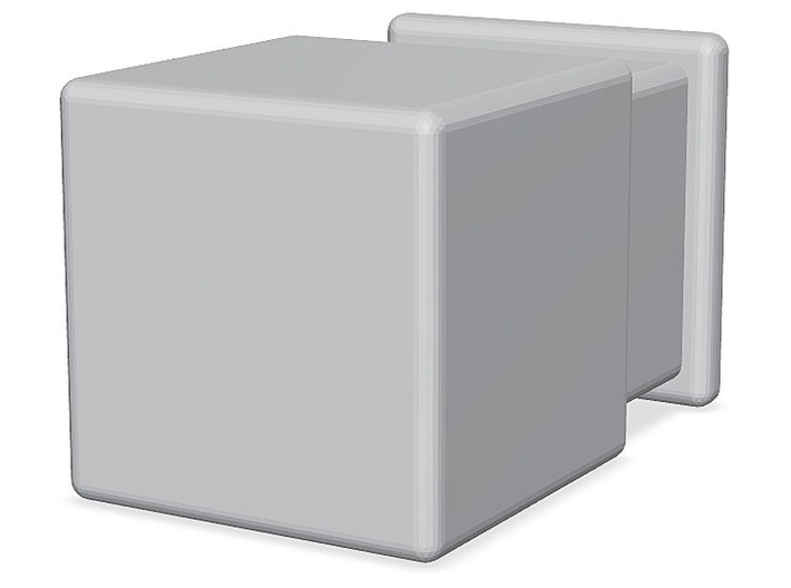 Cube on pedestal 3d printed