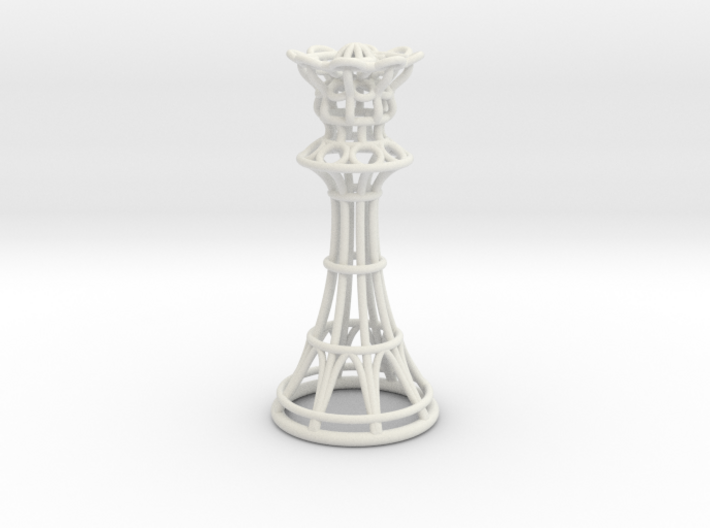 Hollow Chess Set - Queen 3d printed