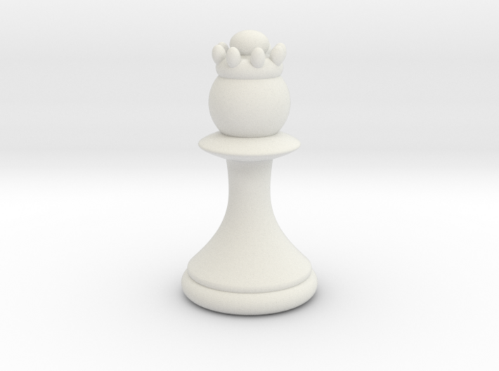 Pawns with Hats - Queen 3d printed