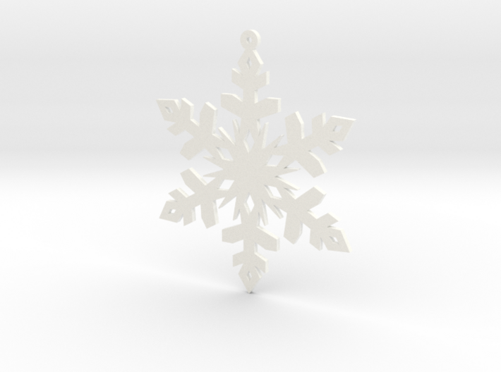 Paper Snowflake Ornament 3d printed