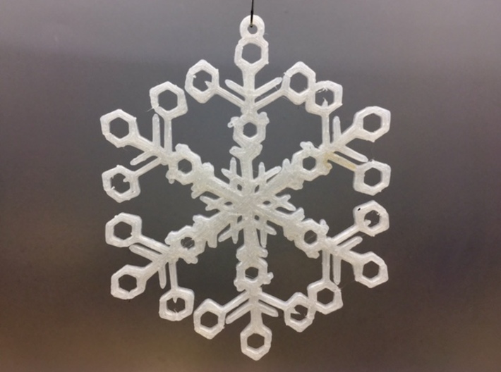 Organic Snowflake Ornament - Switzerland 3d printed 3D printed FDM prototype of the &quot;Switzerland&quot; ornament