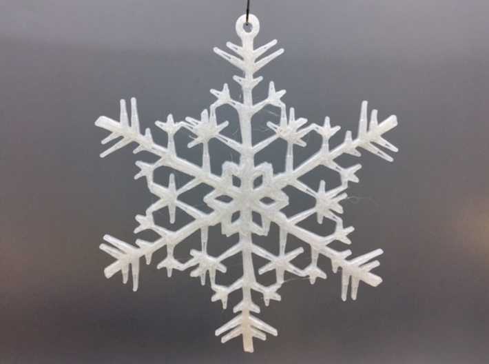 Organic Snowflake Ornament - Estonia 3d printed 3D printed FDM prototype of the &quot;Estonia&quot; ornament