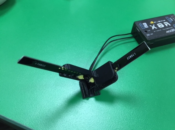 Antenna Mount for Frsky X8R RC Receiver 3d printed 