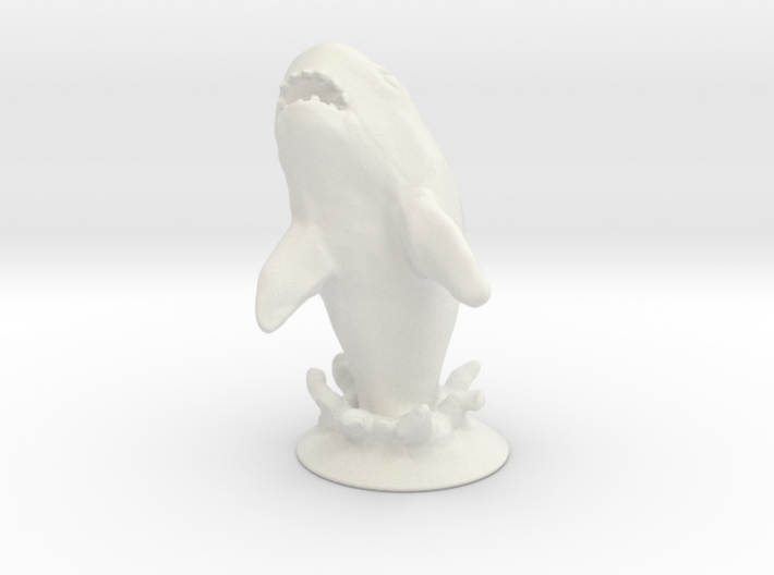 Jumping Great White Shark Table prop 3d printed