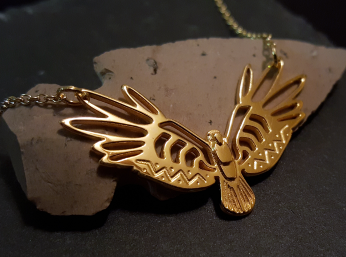 Golden Bird 3d printed