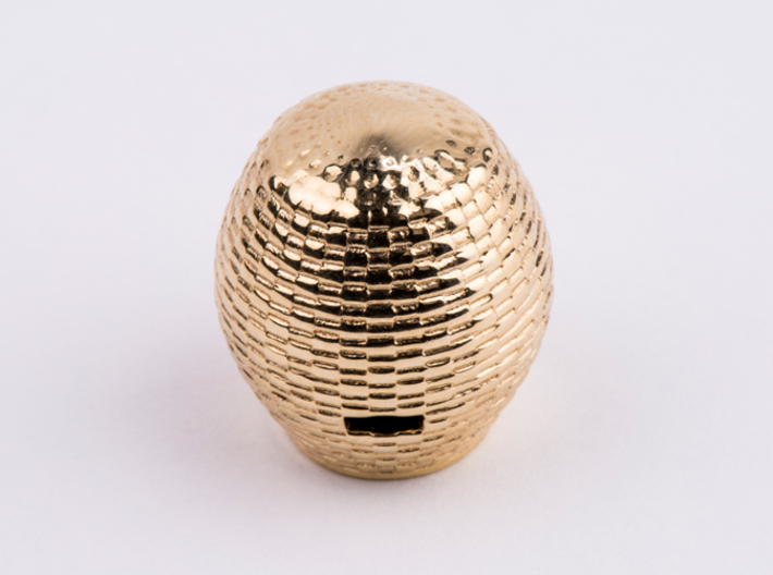 Beekeeper Chess Collection: Rook 3d printed Polished Brass