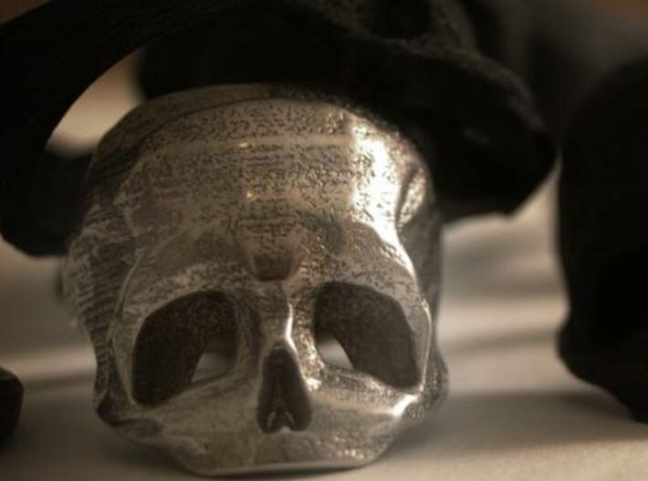 Skull Ring US 10 by Bits to Atoms 3d printed 