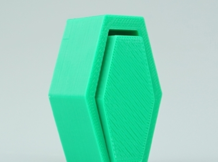 coffin shaped box 3d printed 
