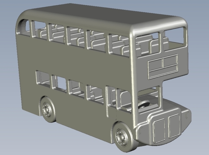 1/350 scale AEC Routemaster double-decker bus x 2 3d printed