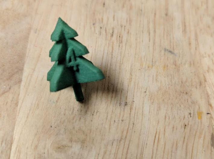 trimmed tree d4 3d printed 