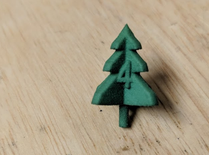 trimmed tree d4 3d printed