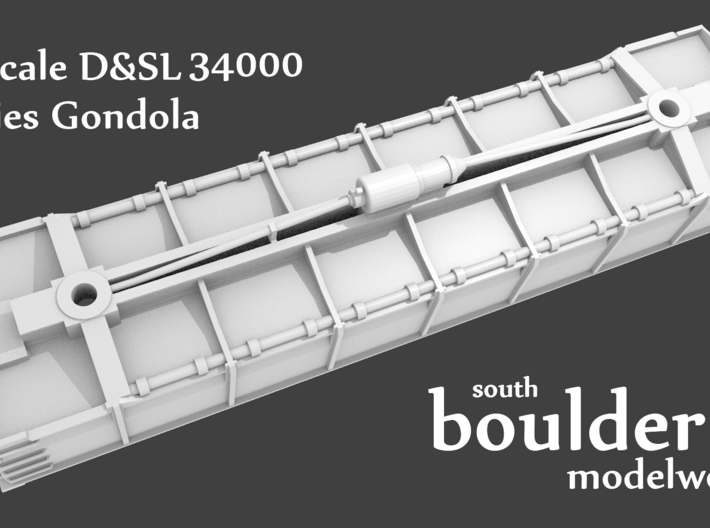 N-Scale D&SL 34000 Series Gondola 3d printed 
