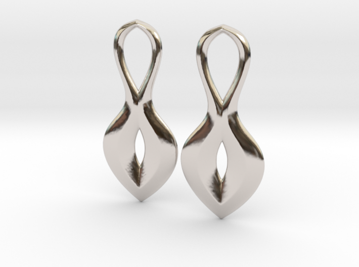 Loginv Earrings 3d printed