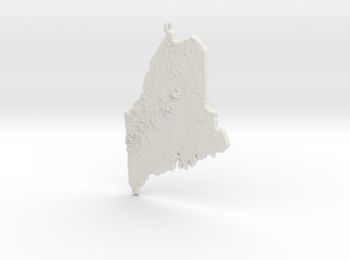 Maine Christmas Ornament 3d printed 