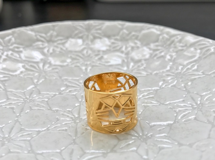 3 Fearless Warriors ring size 6 (M) 3d printed 