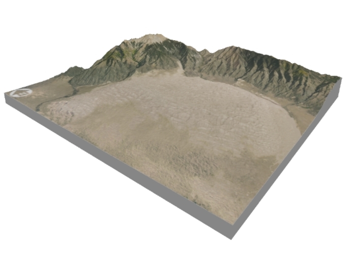 Great Sand Dunes National Park Map: 6"x6" 3d printed 