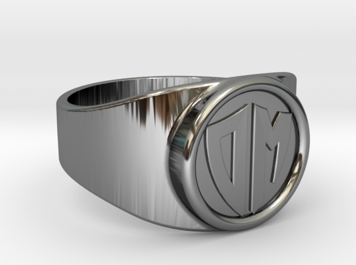 Thin Signet ring (Customizable) 3d printed