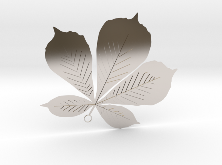 Sycamore Leaf Pendant 3d printed