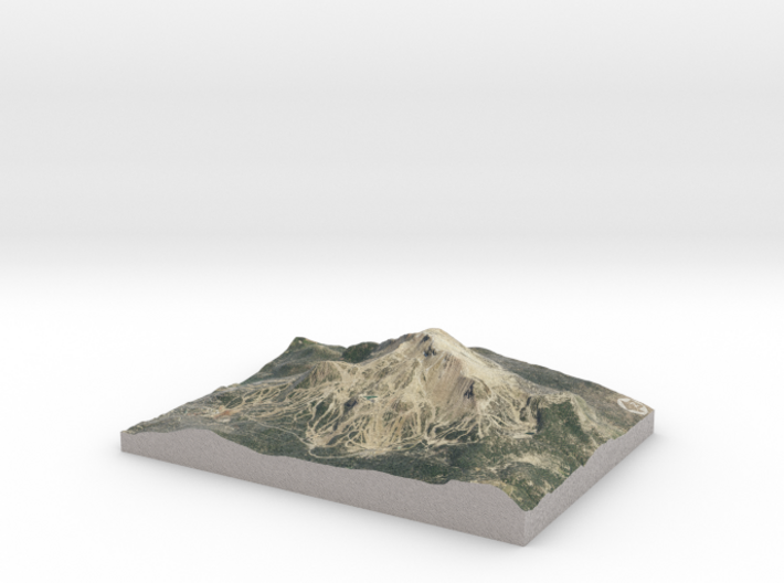 Mammonth Mountain - Summer: 5"x7" 3d printed 