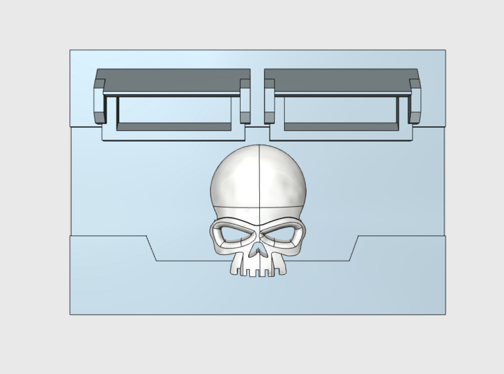 Skull : Standard APC Frontplate 3d printed