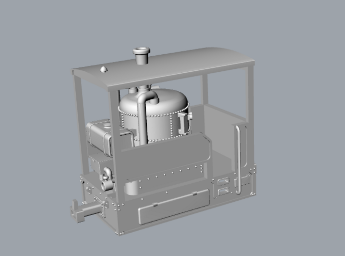 Vertical Boiler steam loco H0e/H0n30 3d printed 