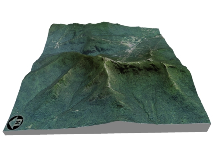 Mount Mansfield / Stowe Mountain: 6" 3d printed 