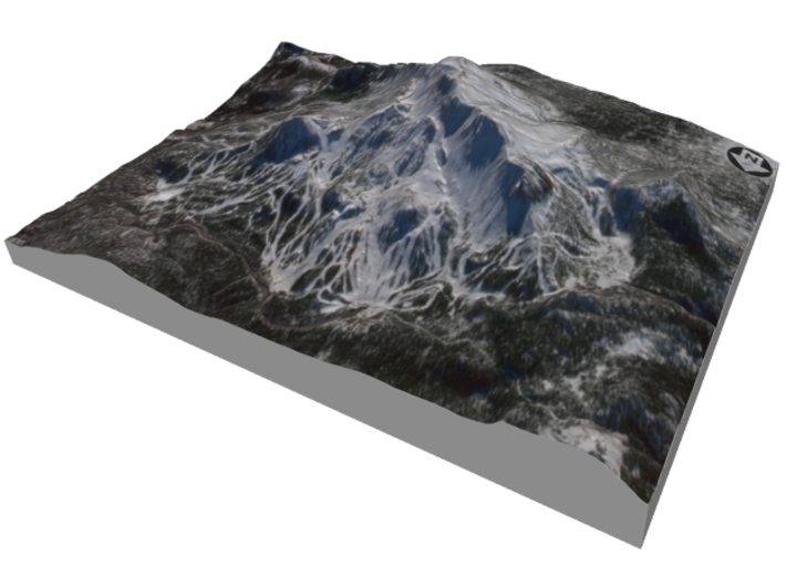 Mammonth Mountain - Winter: 5"x7" 3d printed 