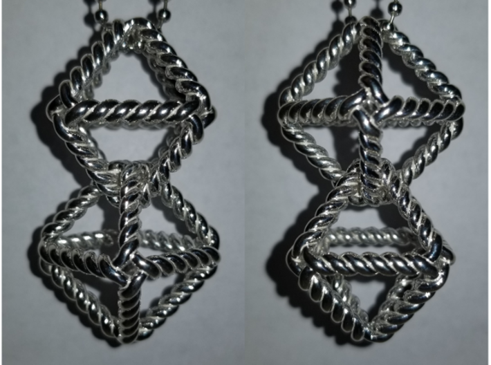 Interlocking Twisted Octahedrons 1.2&quot; 3d printed
