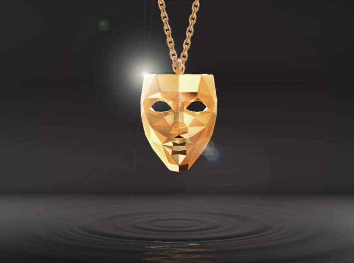 Mask Pendant 3d printed 
