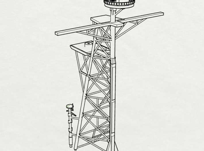 1/96 Scale Ticonderoga Mast #2 - Tall mast 3d printed 