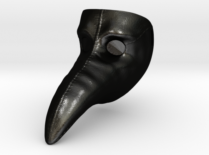 Plague doctor mask pendant 3d printed