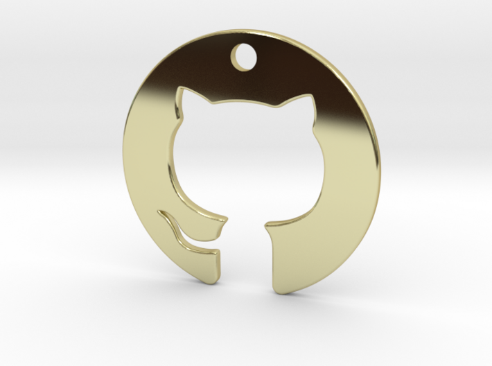 Cat Pendant 3d printed