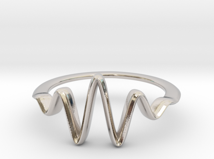 Wavelet Ring, Size 4.5 3d printed