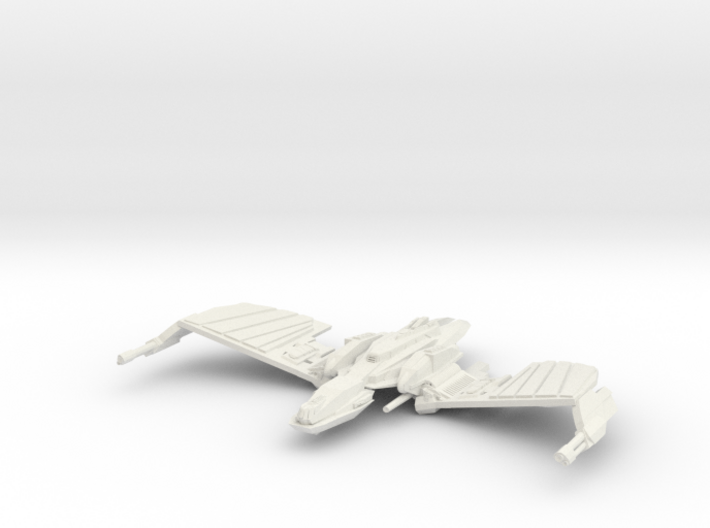 Klingon N''Thak Class BattleCruiser wings up 3d printed