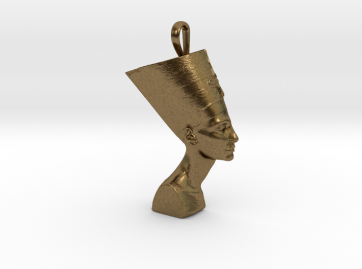 NEFERTITI necklace pendant (profile) 3d printed 