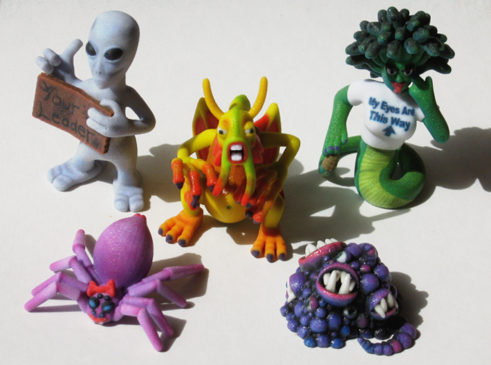 2 Inch Monsters: Batch 03 3d printed